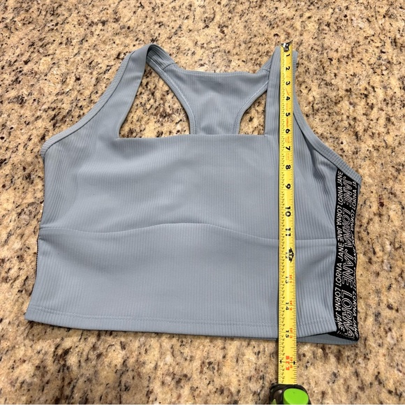 Lorna Jane Willpower Women's Ribbed Mirror Blue Tank Sports Bra Size Small - Picture 5 of 5